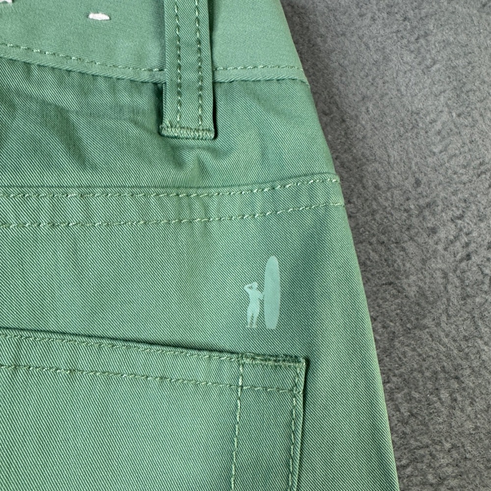 johnnie o Mens PREP-FORMANCE Kiwi Green Chino Pants 33x34 JMPA1200 Golf Stretch - Picture 8 of 10